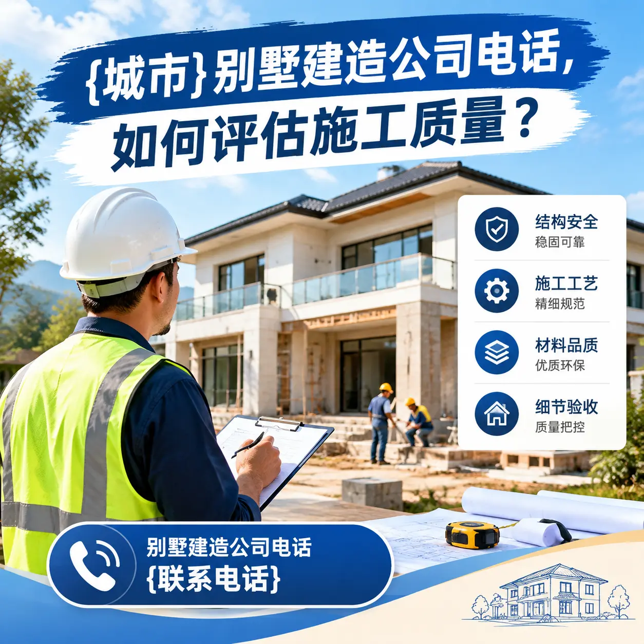 水城别墅建造公司电话，如何评估施工质量？