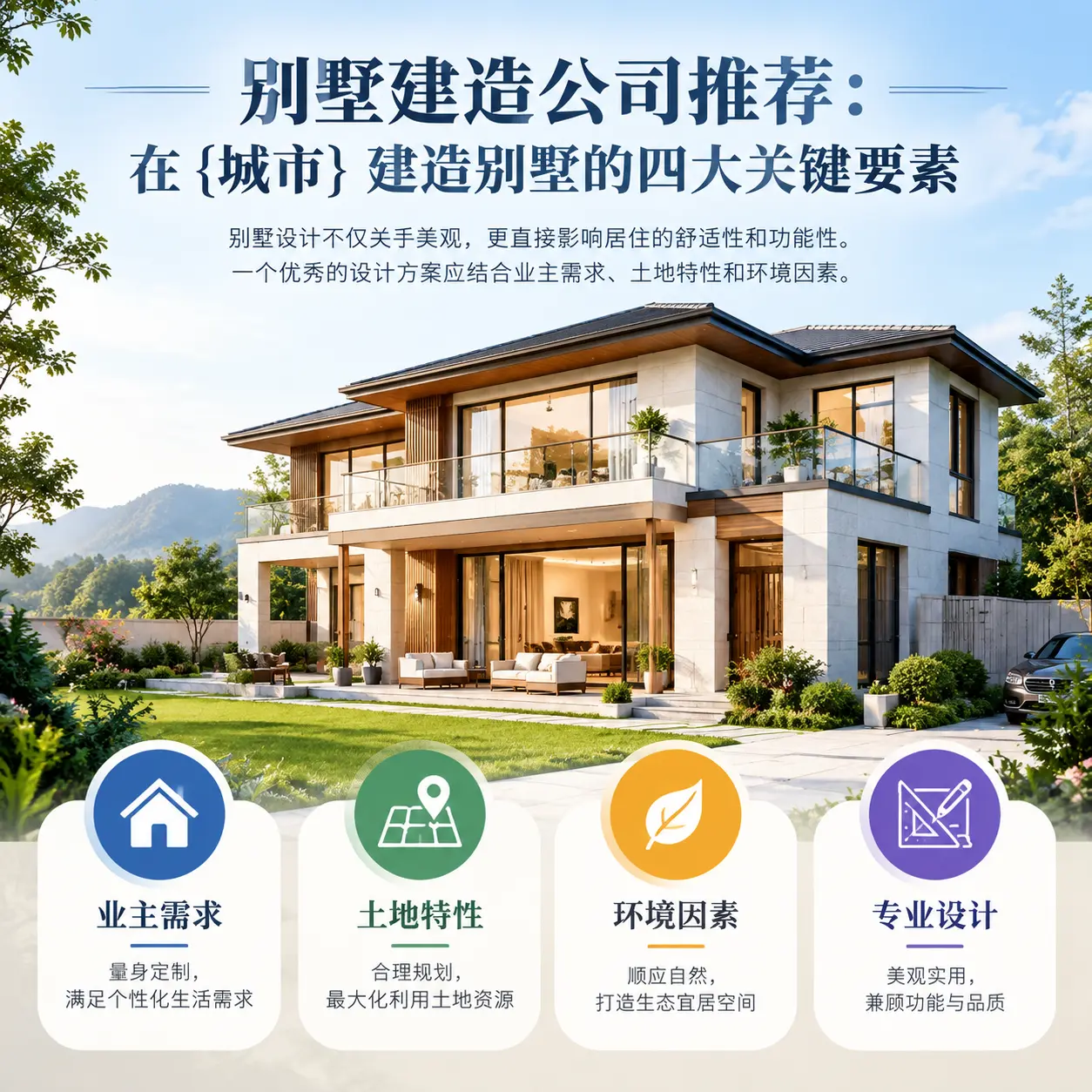 别墅建造公司推荐:在 水城 建造别墅的四大关键要素