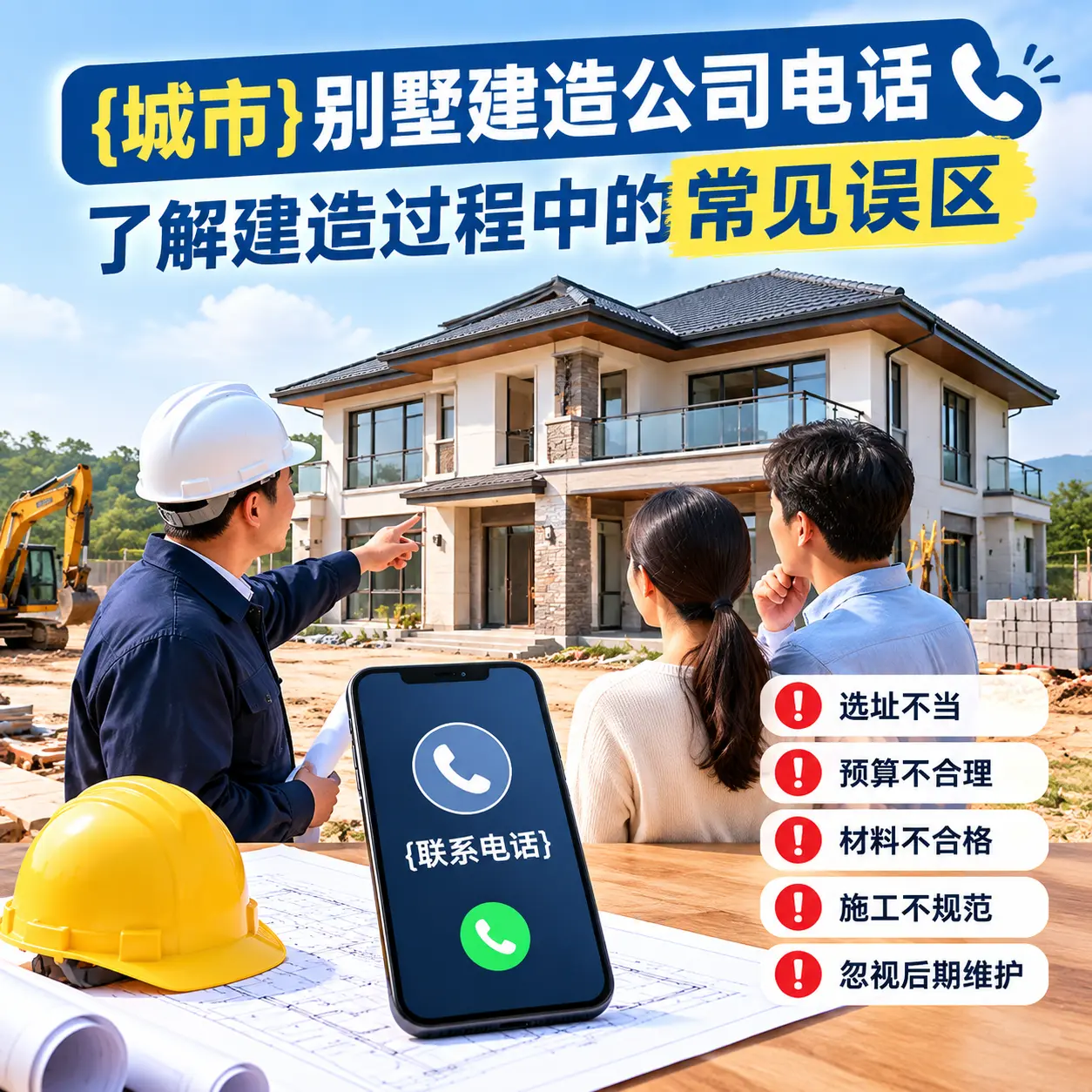 水城别墅建造公司电话，了解建造过程中的常见误区